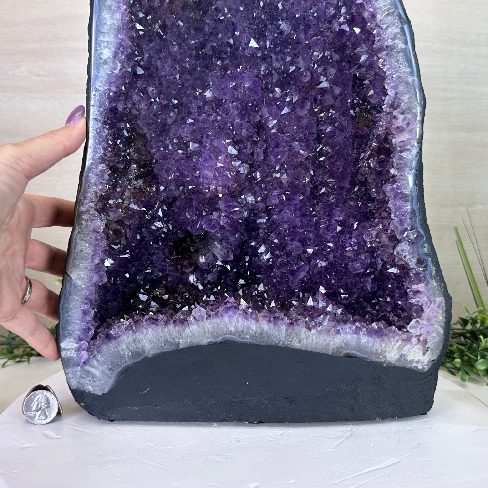 Extra Plus Quality Amethyst Cathedral, 36.6 lbs & 16.5" Tall #5601 - 1463 - Brazil GemsBrazil GemsExtra Plus Quality Amethyst Cathedral, 36.6 lbs & 16.5" Tall #5601 - 1463Cathedrals5601 - 1463