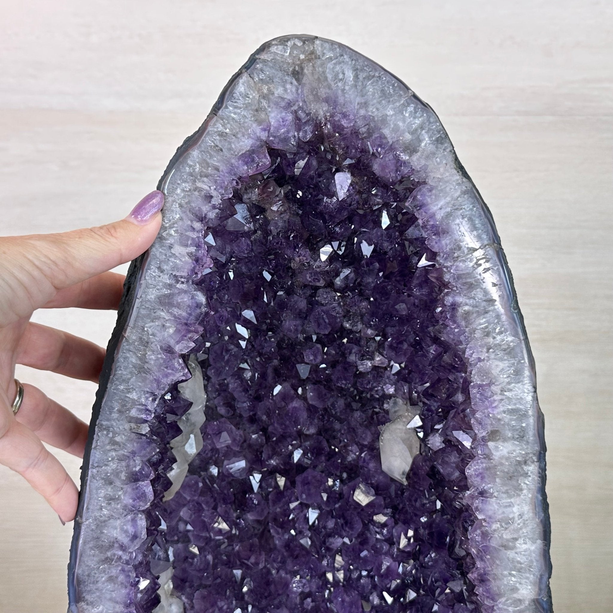 Extra Plus Quality Amethyst Cathedral, 38.9 lbs & 17.6" Tall #5601 - 1464 - Brazil GemsBrazil GemsExtra Plus Quality Amethyst Cathedral, 38.9 lbs & 17.6" Tall #5601 - 1464Cathedrals5601 - 1464