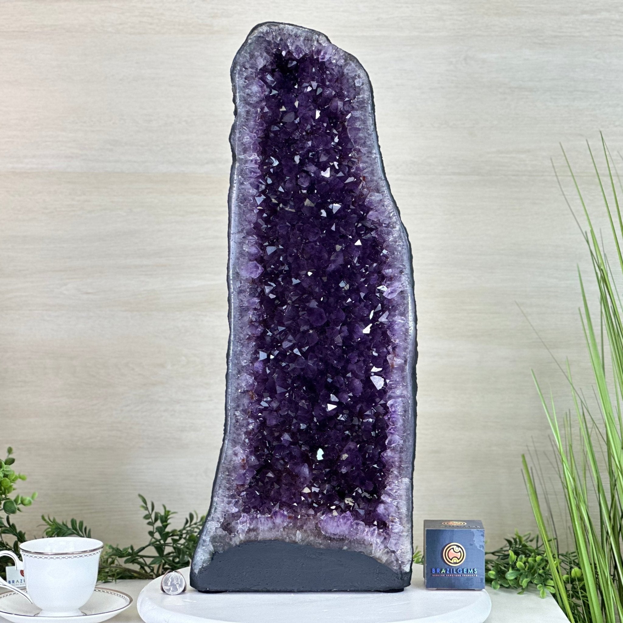 Extra Plus Quality Amethyst Cathedral, 44.5 lbs & 24.1" Tall #5601 - 1465 - Brazil GemsBrazil GemsExtra Plus Quality Amethyst Cathedral, 44.5 lbs & 24.1" Tall #5601 - 1465Cathedrals5601 - 1465