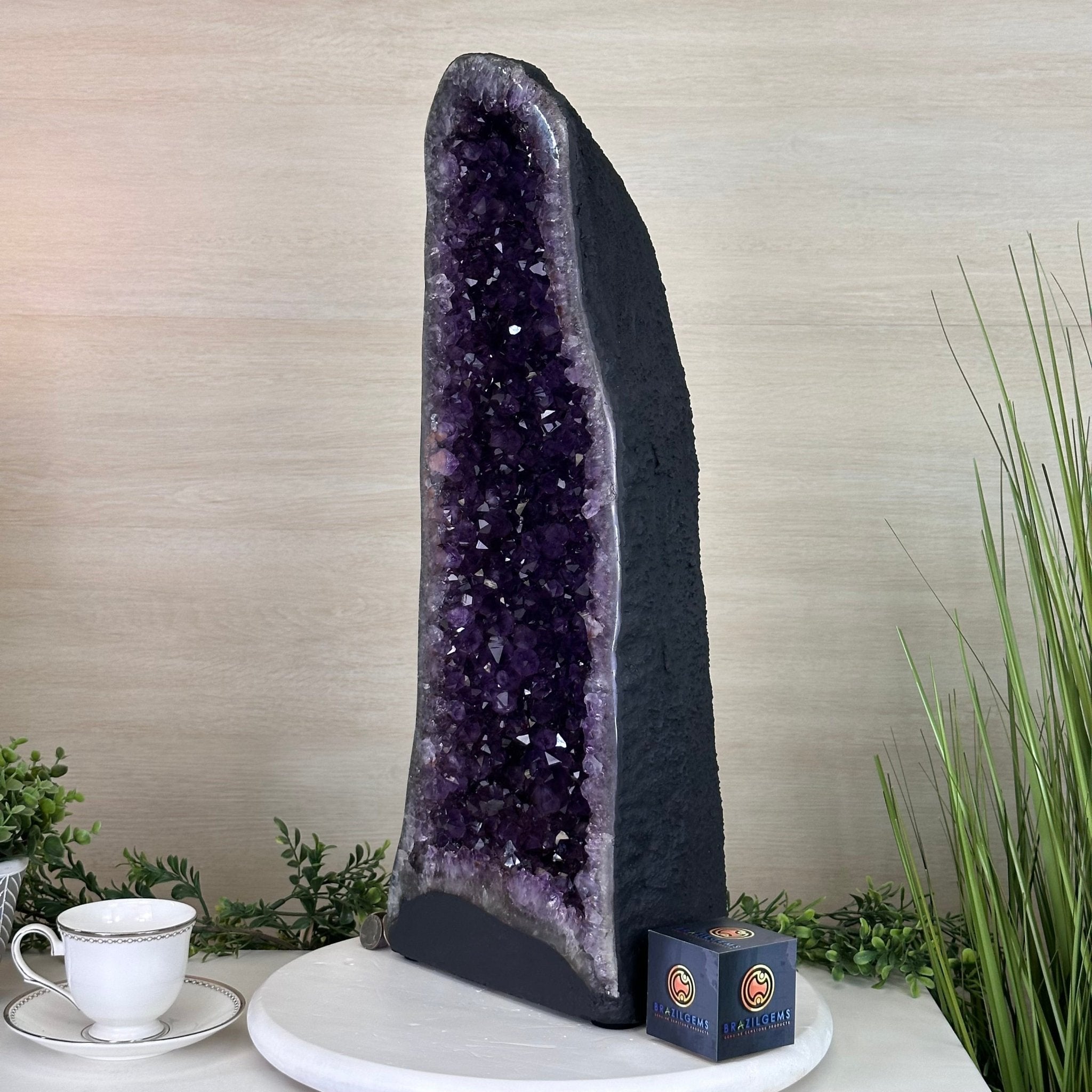 Extra Plus Quality Amethyst Cathedral, 44.5 lbs & 24.1" Tall #5601 - 1465 - Brazil GemsBrazil GemsExtra Plus Quality Amethyst Cathedral, 44.5 lbs & 24.1" Tall #5601 - 1465Cathedrals5601 - 1465