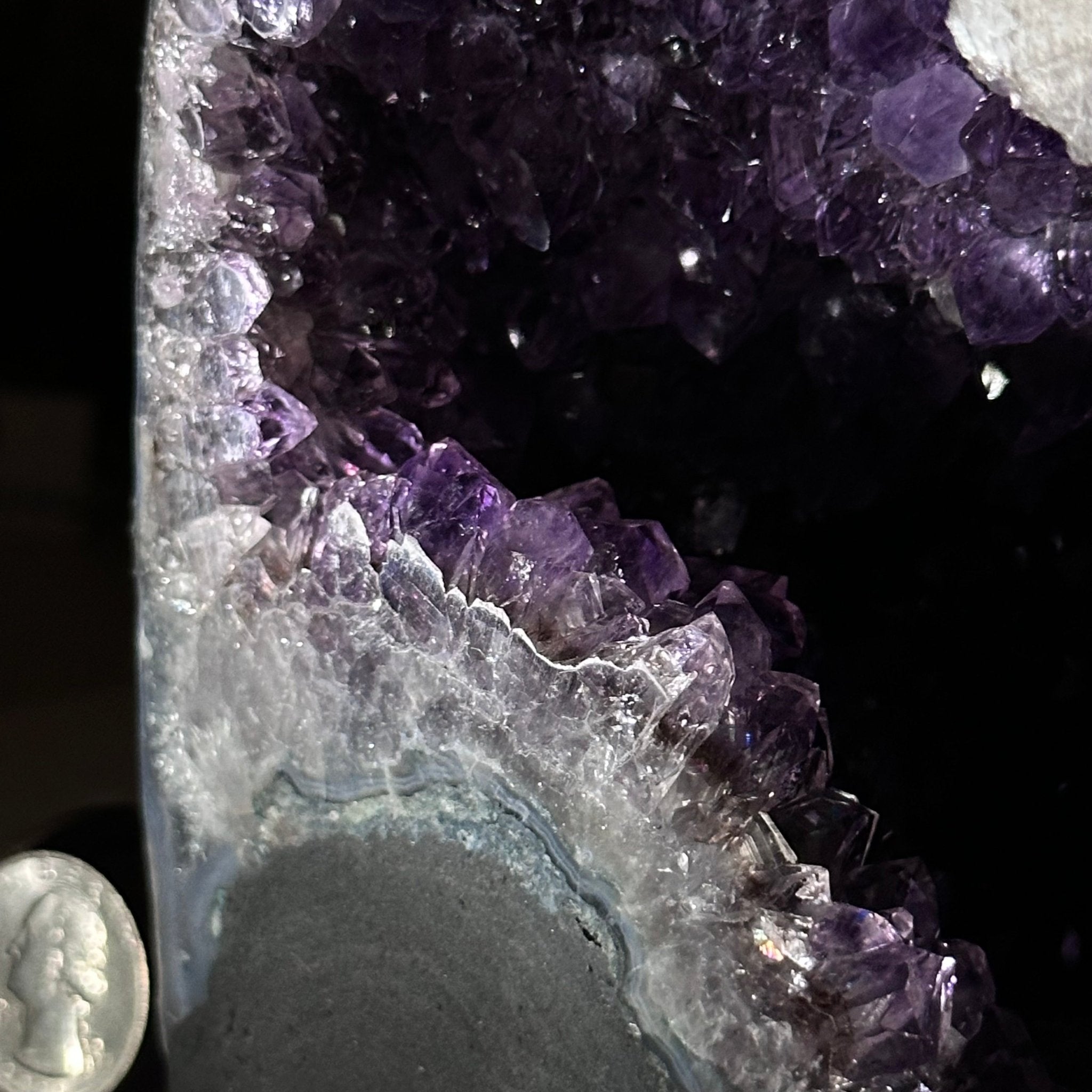 Extra Plus Quality Amethyst Cathedral, 4.5 lbs & 6.7" Tall #5601 - 1418 - Brazil GemsBrazil GemsExtra Plus Quality Amethyst Cathedral, 4.5 lbs & 6.7" Tall #5601 - 1418Cathedrals5601 - 1418