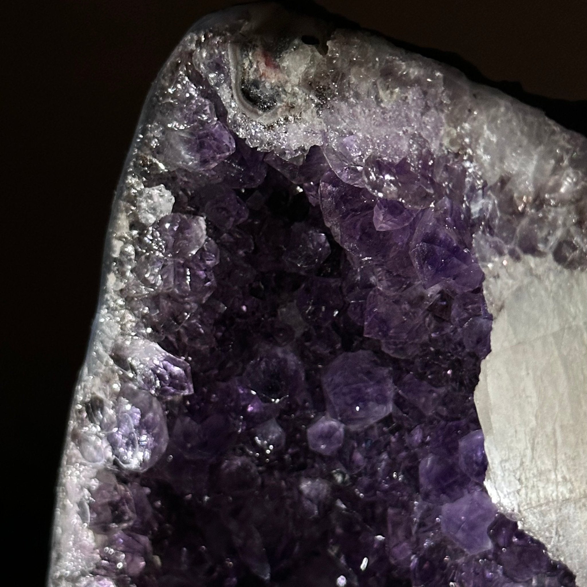 Extra Plus Quality Amethyst Cathedral, 4.5 lbs & 6.7" Tall #5601 - 1418 - Brazil GemsBrazil GemsExtra Plus Quality Amethyst Cathedral, 4.5 lbs & 6.7" Tall #5601 - 1418Cathedrals5601 - 1418