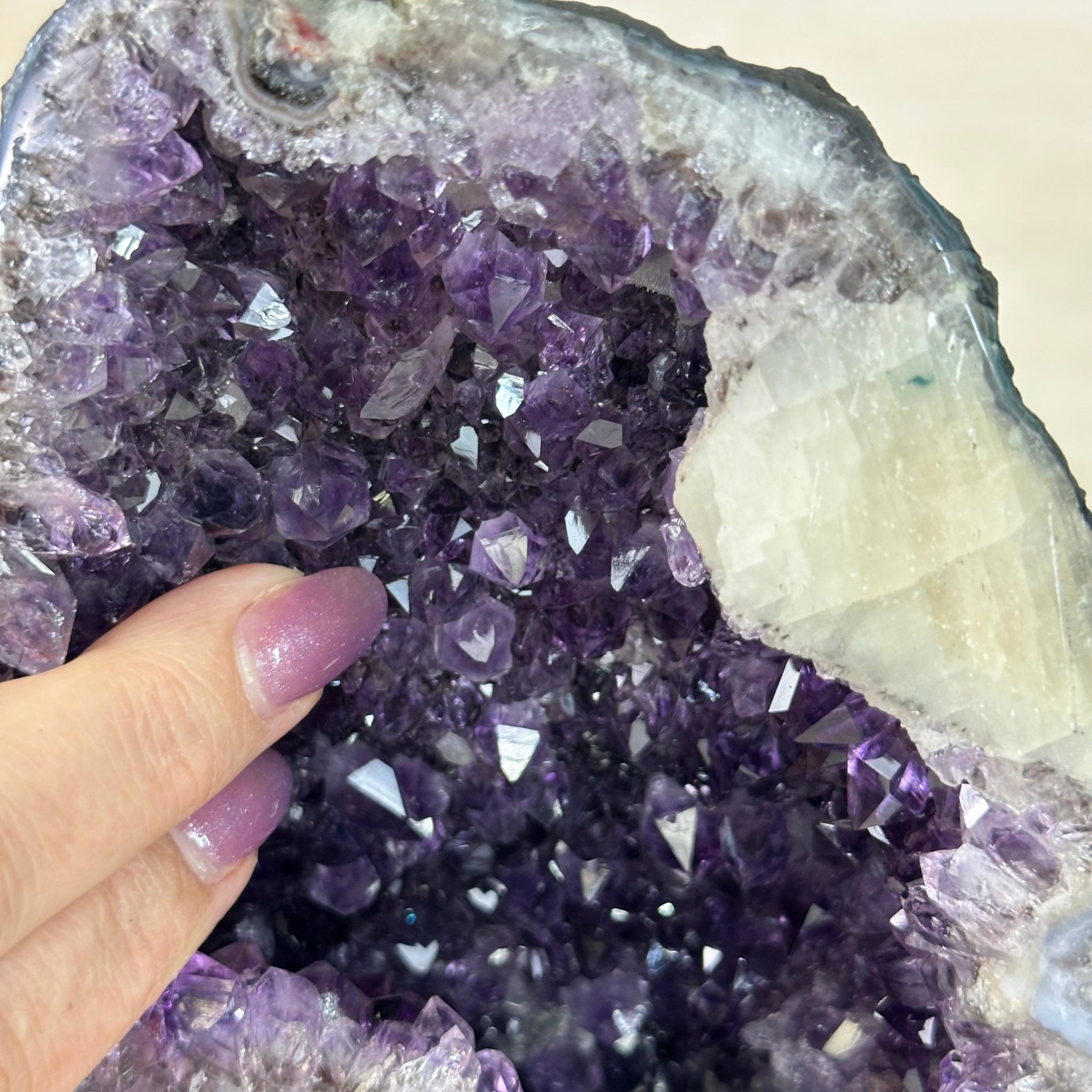 Extra Plus Quality Amethyst Cathedral, 4.5 lbs & 6.7" Tall #5601 - 1418 - Brazil GemsBrazil GemsExtra Plus Quality Amethyst Cathedral, 4.5 lbs & 6.7" Tall #5601 - 1418Cathedrals5601 - 1418