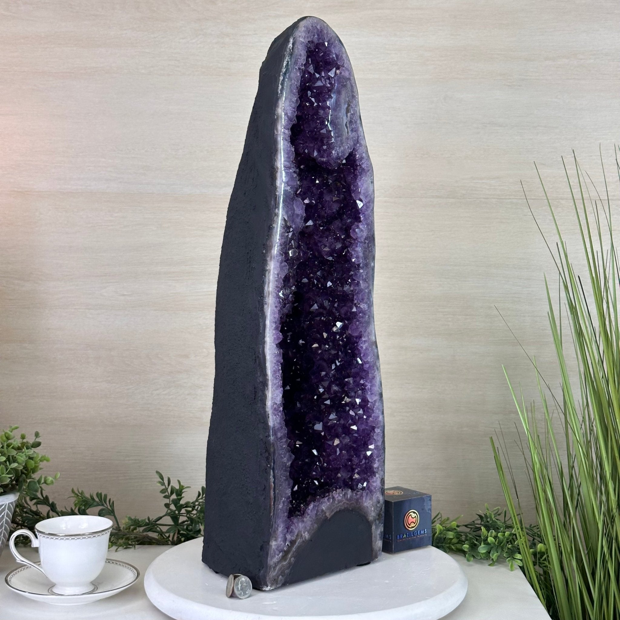 Extra Plus Quality Amethyst Cathedral, 49.2 lbs & 25.1" Tall #5601 - 1466 - Brazil GemsBrazil GemsExtra Plus Quality Amethyst Cathedral, 49.2 lbs & 25.1" Tall #5601 - 1466Cathedrals5601 - 1466