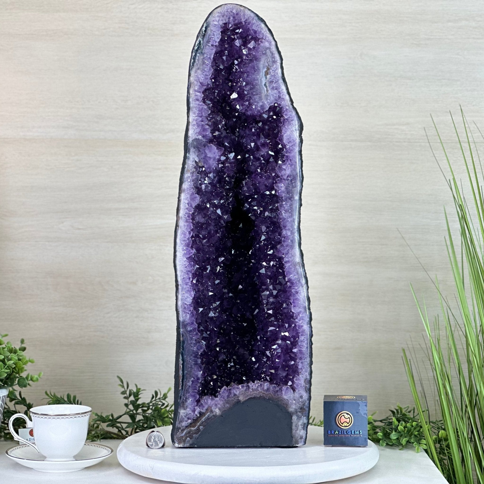 Extra Plus Quality Amethyst Cathedral, 49.2 lbs & 25.1" Tall #5601 - 1466 - Brazil GemsBrazil GemsExtra Plus Quality Amethyst Cathedral, 49.2 lbs & 25.1" Tall #5601 - 1466Cathedrals5601 - 1466