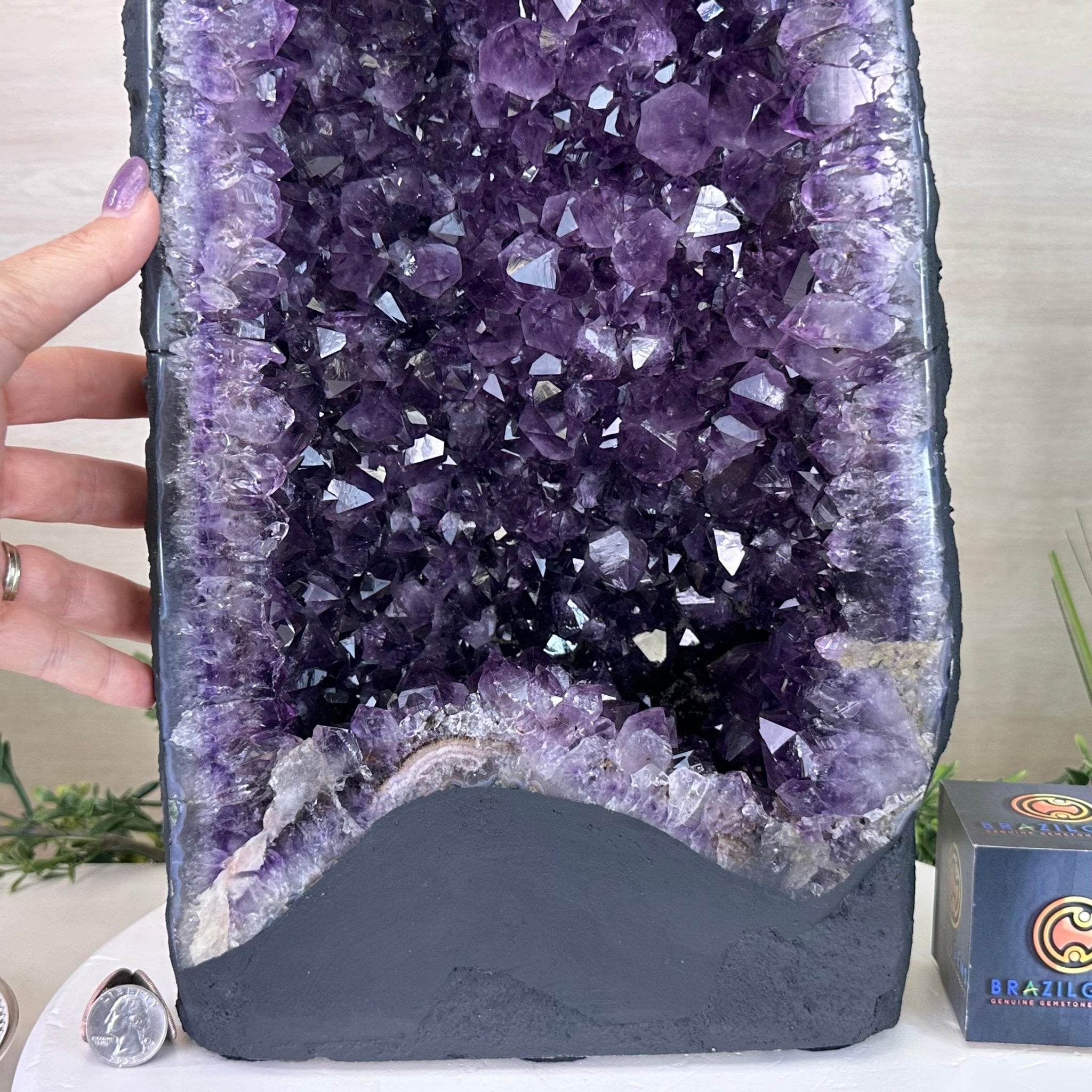 Extra Plus Quality Amethyst Cathedral, 52.9 lbs & 28.2" Tall #5601 - 1467 - Brazil GemsBrazil GemsExtra Plus Quality Amethyst Cathedral, 52.9 lbs & 28.2" Tall #5601 - 1467Cathedrals5601 - 1467