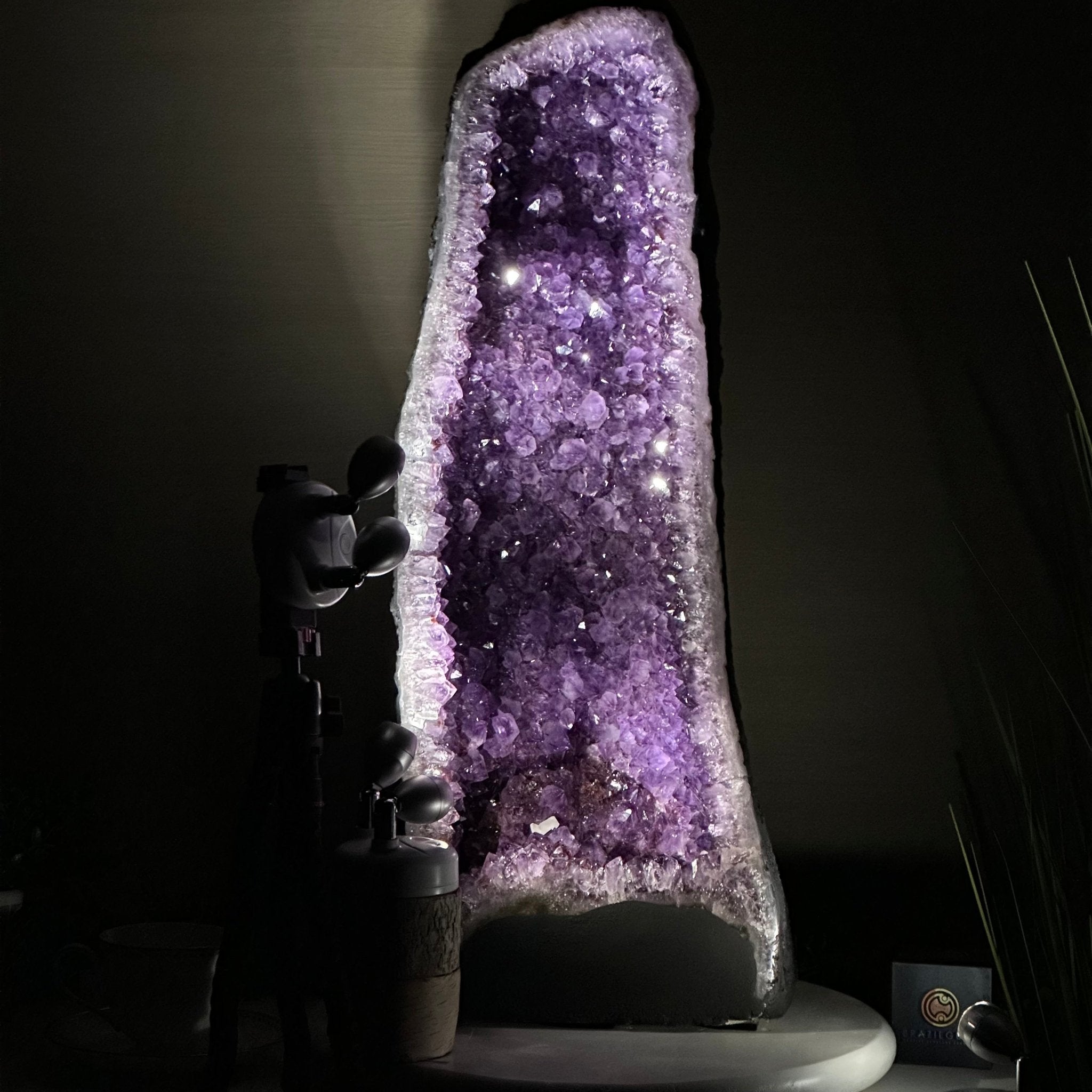 Extra Plus Quality Amethyst Cathedral, 57.4 lbs & 26.1" Tall #5601 - 1468 - Brazil GemsBrazil GemsExtra Plus Quality Amethyst Cathedral, 57.4 lbs & 26.1" Tall #5601 - 1468Cathedrals5601 - 1468