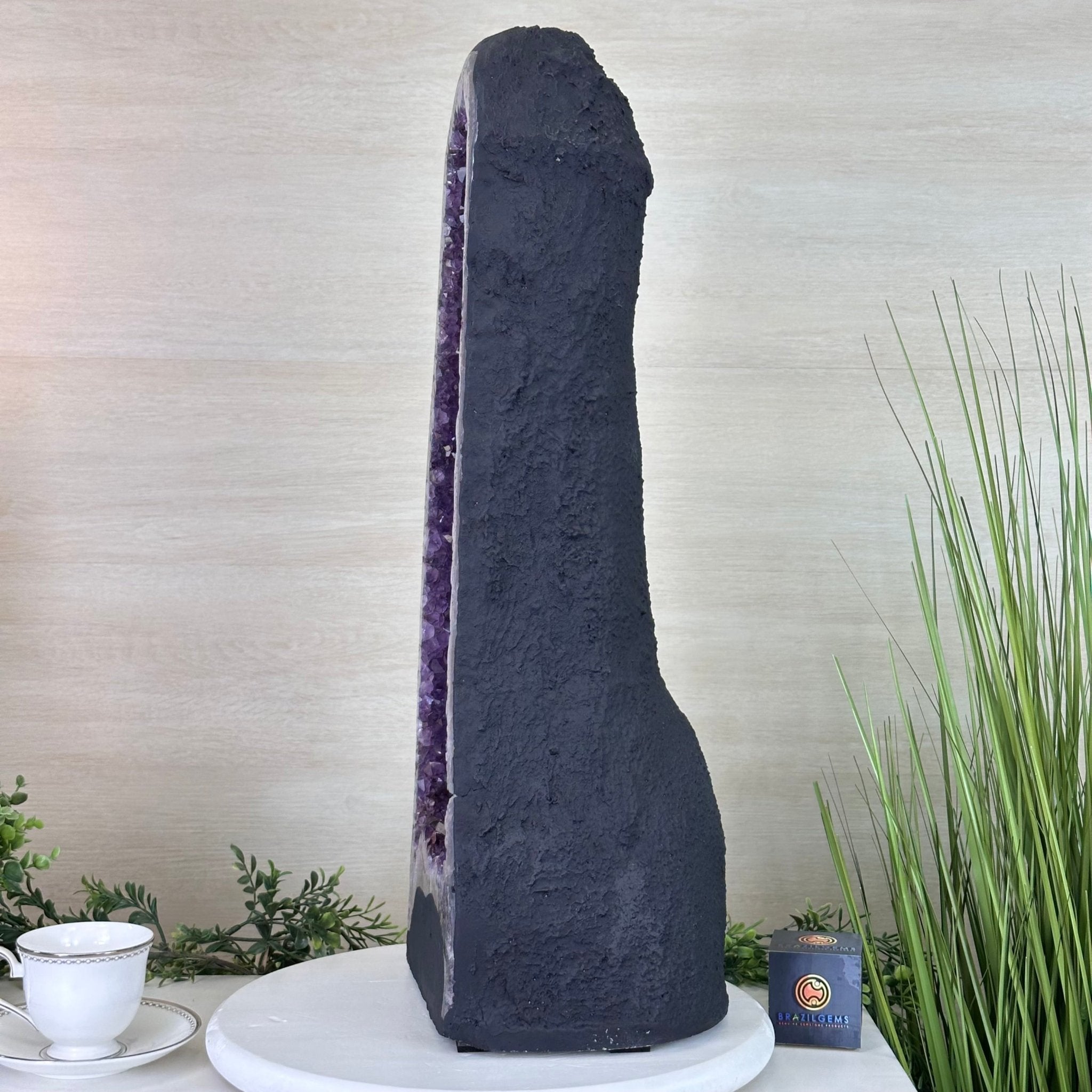 Extra Plus Quality Amethyst Cathedral, 57.4 lbs & 26.1" Tall #5601 - 1468 - Brazil GemsBrazil GemsExtra Plus Quality Amethyst Cathedral, 57.4 lbs & 26.1" Tall #5601 - 1468Cathedrals5601 - 1468