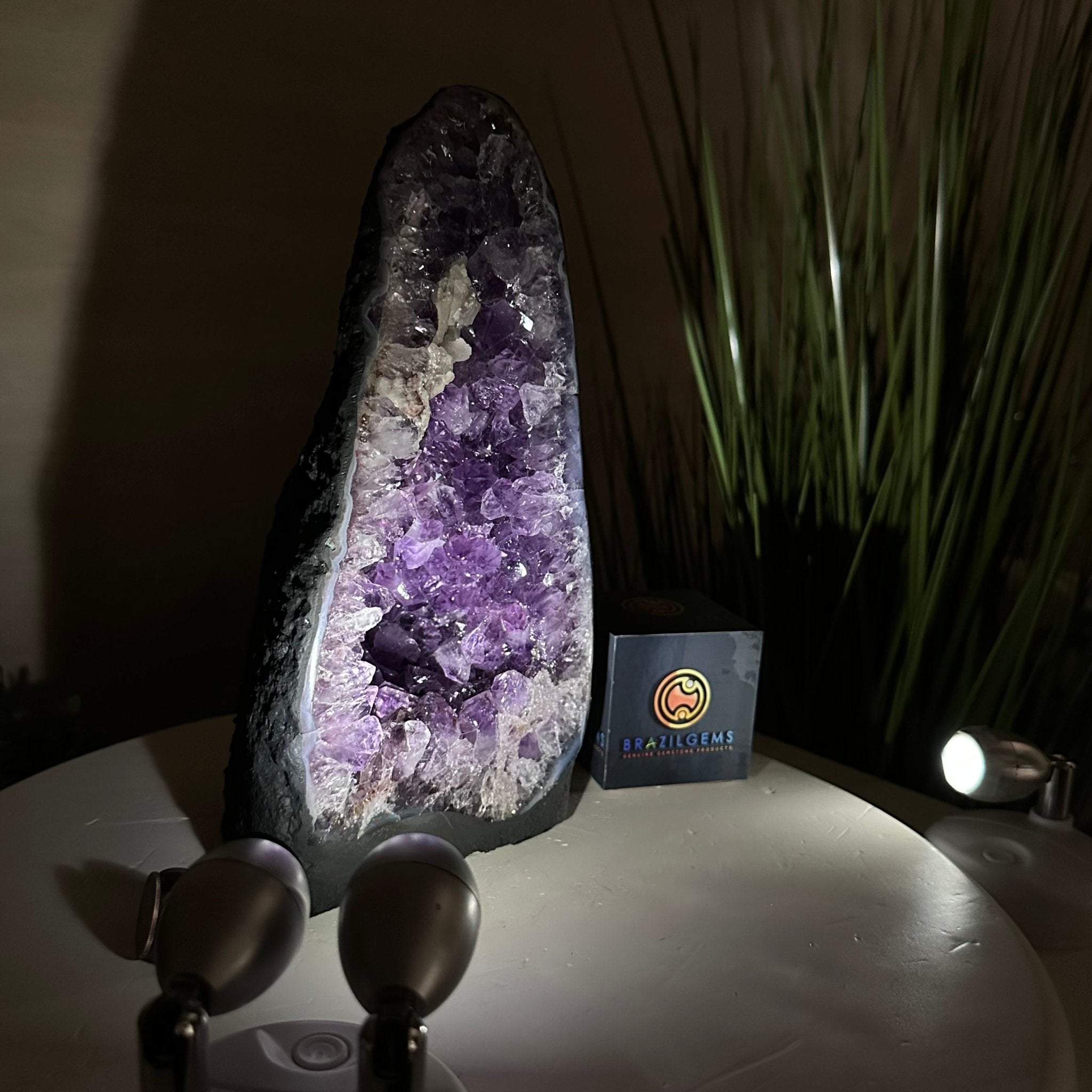 Extra Plus Quality Amethyst Cathedral, 5.8 lbs & 9.9" Tall #5601 - 1422 - Brazil GemsBrazil GemsExtra Plus Quality Amethyst Cathedral, 5.8 lbs & 9.9" Tall #5601 - 1422Cathedrals5601 - 1422