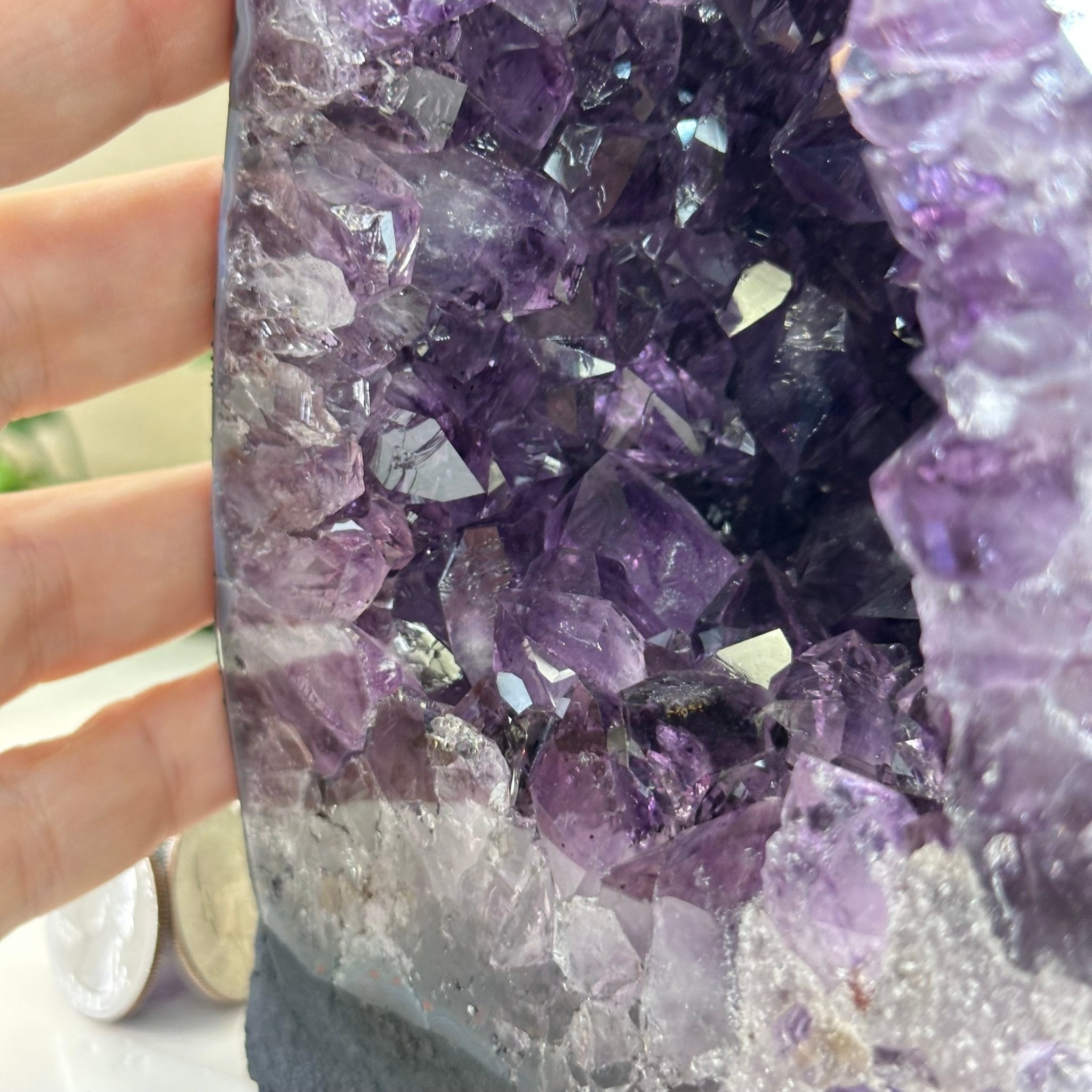 Extra Plus Quality Amethyst Cathedral, 5.8 lbs & 9.9" Tall #5601 - 1422 - Brazil GemsBrazil GemsExtra Plus Quality Amethyst Cathedral, 5.8 lbs & 9.9" Tall #5601 - 1422Cathedrals5601 - 1422