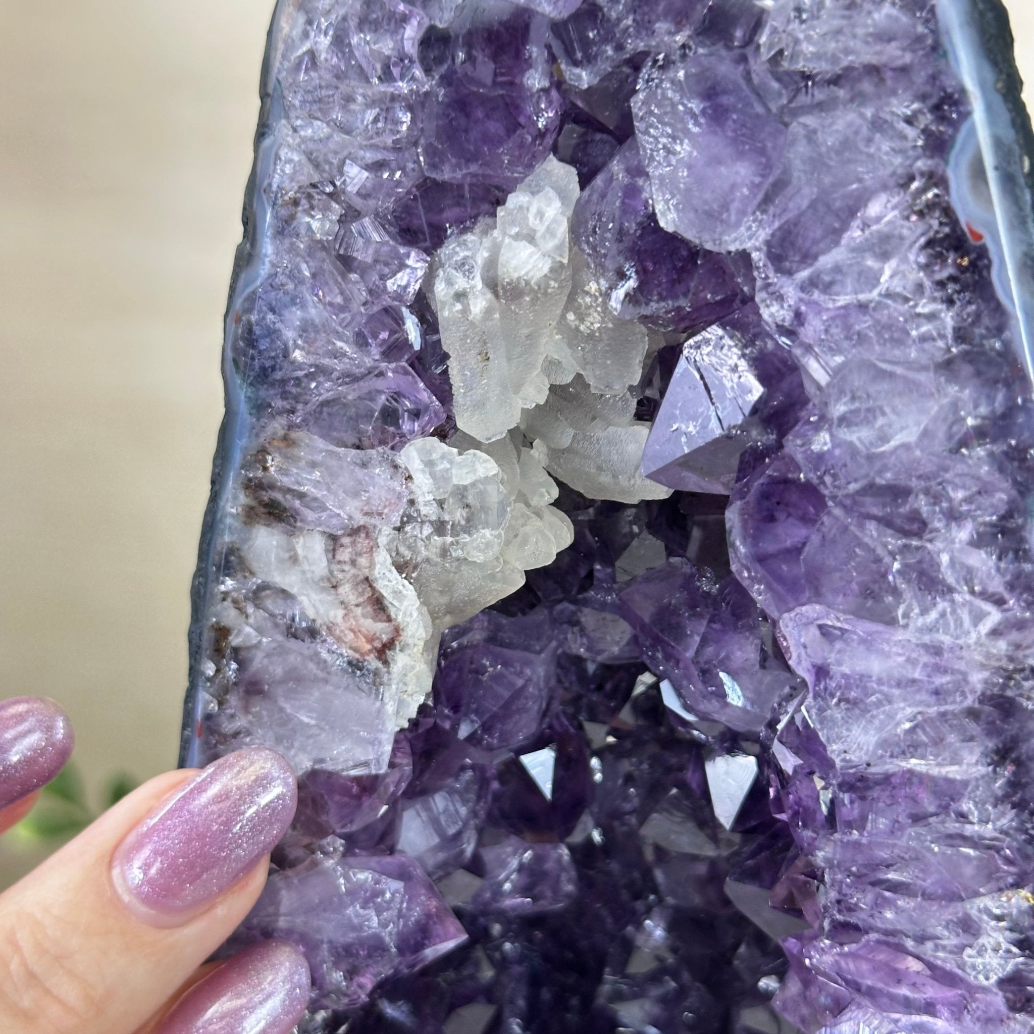 Extra Plus Quality Amethyst Cathedral, 5.8 lbs & 9.9" Tall #5601 - 1422 - Brazil GemsBrazil GemsExtra Plus Quality Amethyst Cathedral, 5.8 lbs & 9.9" Tall #5601 - 1422Cathedrals5601 - 1422