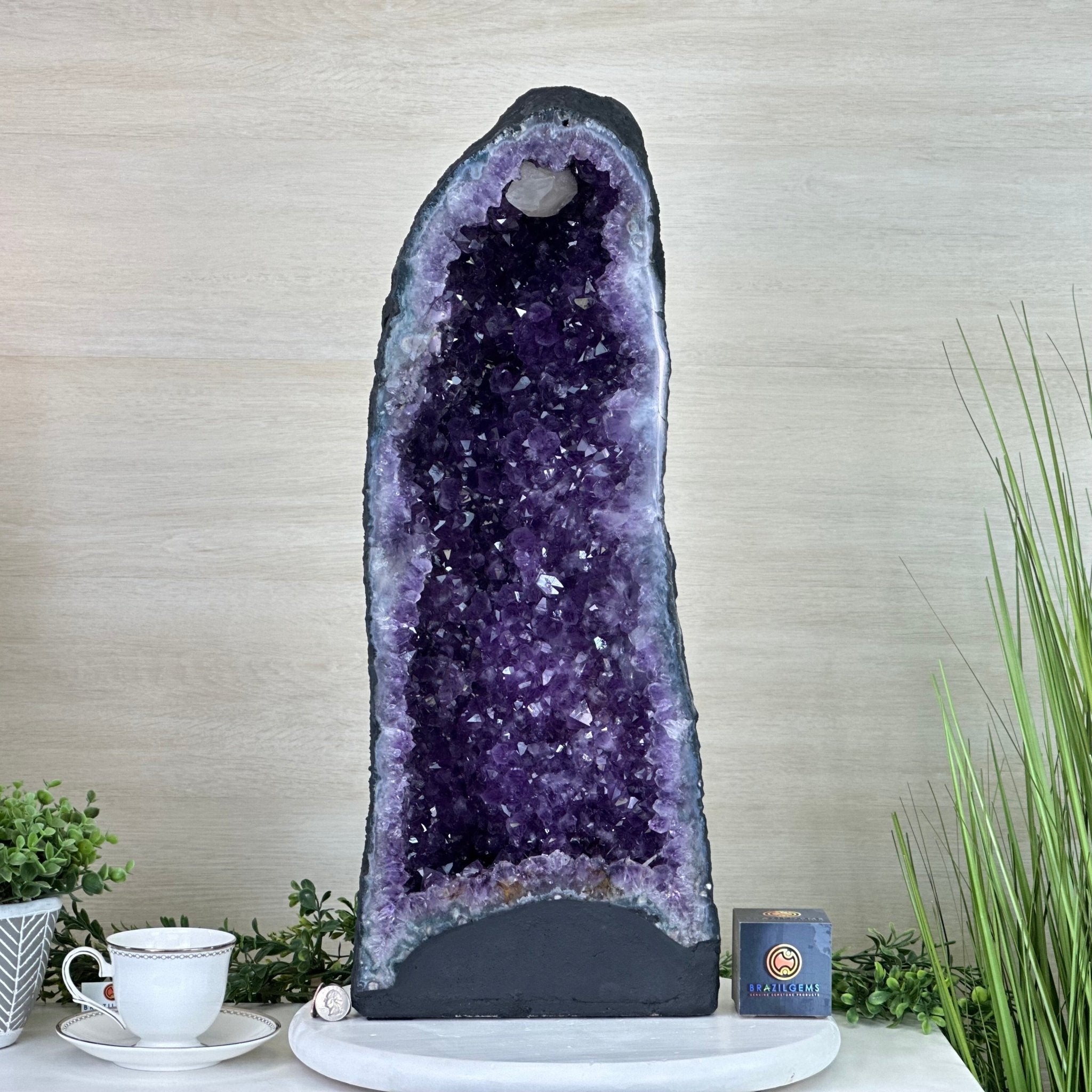 Extra Plus Quality Amethyst Cathedral, 58.9 lbs & 25.4" Tall #5601 - 1469 - Brazil GemsBrazil GemsExtra Plus Quality Amethyst Cathedral, 58.9 lbs & 25.4" Tall #5601 - 1469Cathedrals5601 - 1469