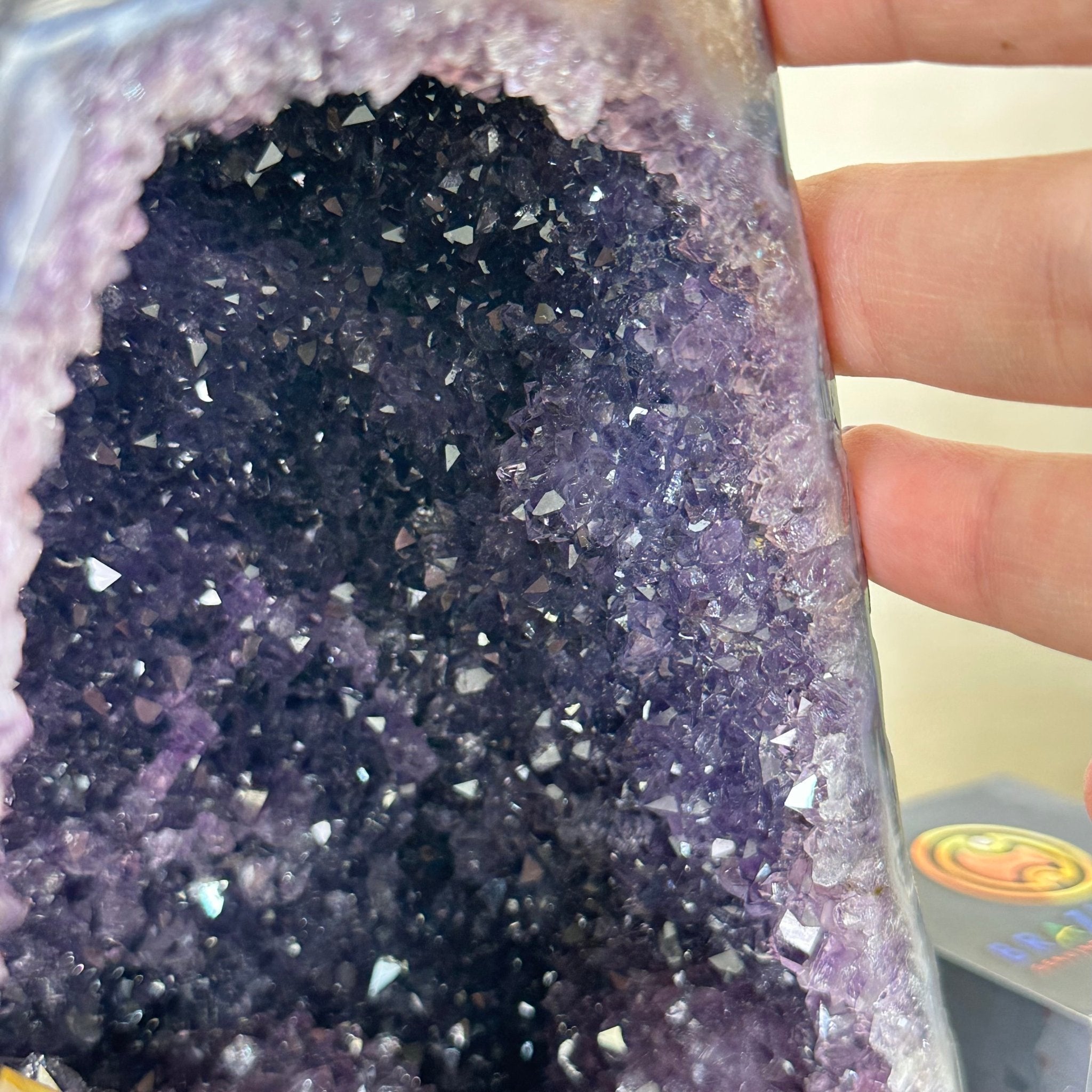 Extra Plus Quality Amethyst Cathedral, 6.2 lbs & 8.1" Tall #5601 - 1423 - Brazil GemsBrazil GemsExtra Plus Quality Amethyst Cathedral, 6.2 lbs & 8.1" Tall #5601 - 1423Cathedrals5601 - 1423