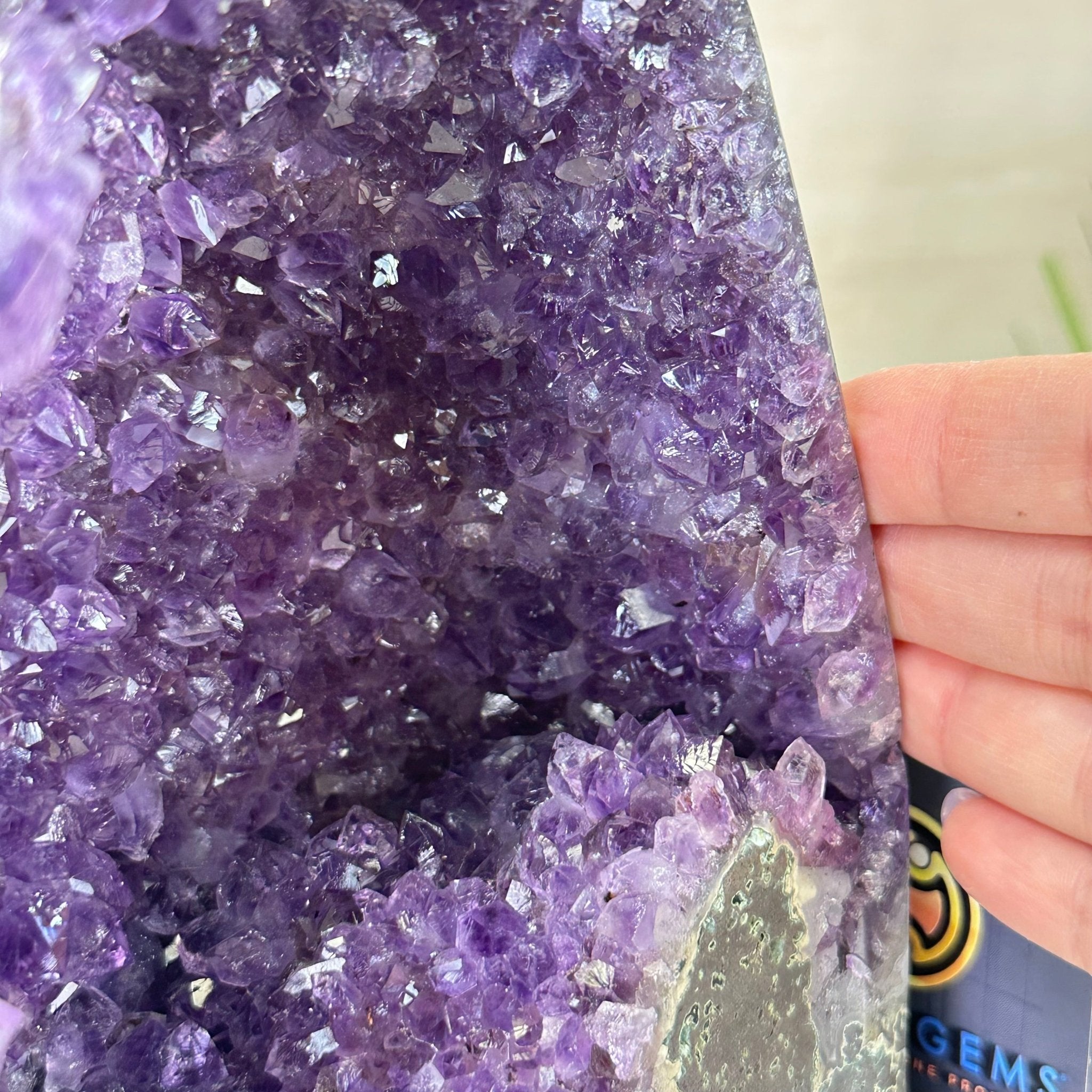 Extra Plus Quality Amethyst Cathedral, 6.4 lbs & 7.4" Tall #5601 - 1424 - Brazil GemsBrazil GemsExtra Plus Quality Amethyst Cathedral, 6.4 lbs & 7.4" Tall #5601 - 1424Cathedrals5601 - 1424