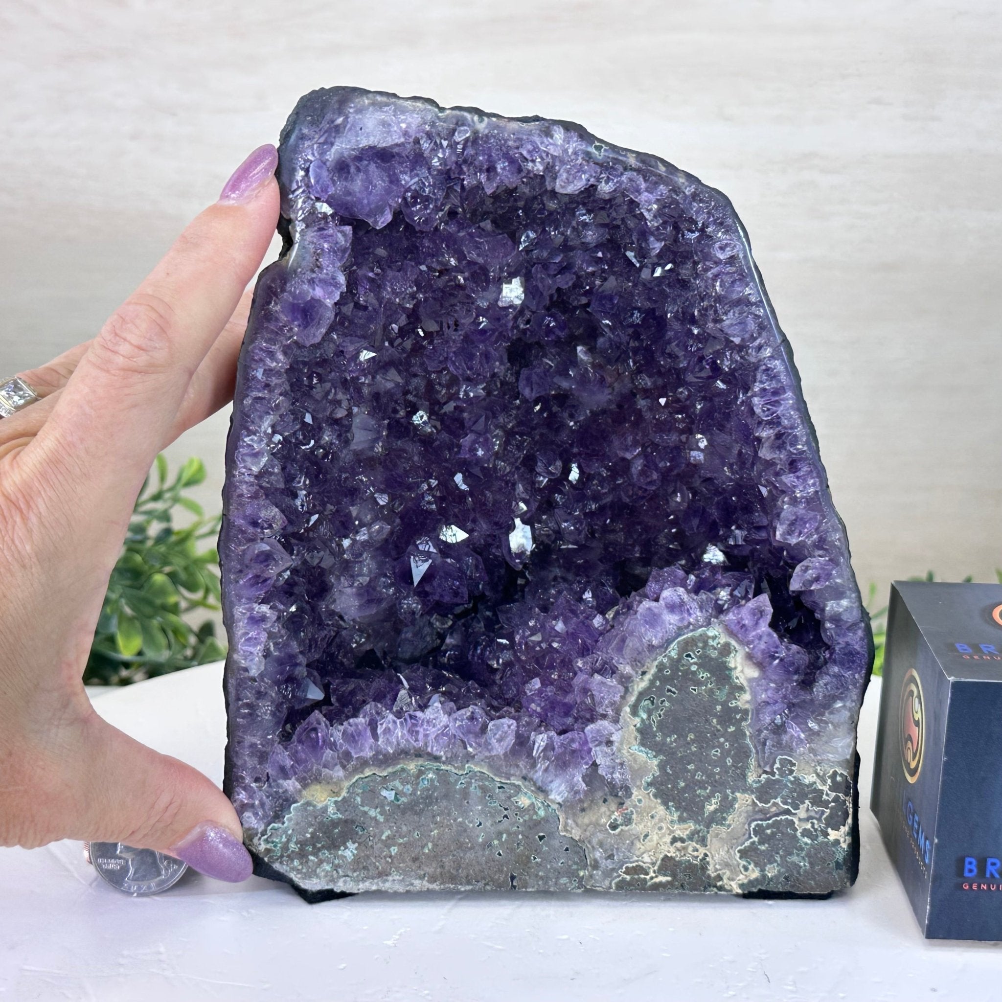 Extra Plus Quality Amethyst Cathedral, 6.4 lbs & 7.4" Tall #5601 - 1424 - Brazil GemsBrazil GemsExtra Plus Quality Amethyst Cathedral, 6.4 lbs & 7.4" Tall #5601 - 1424Cathedrals5601 - 1424