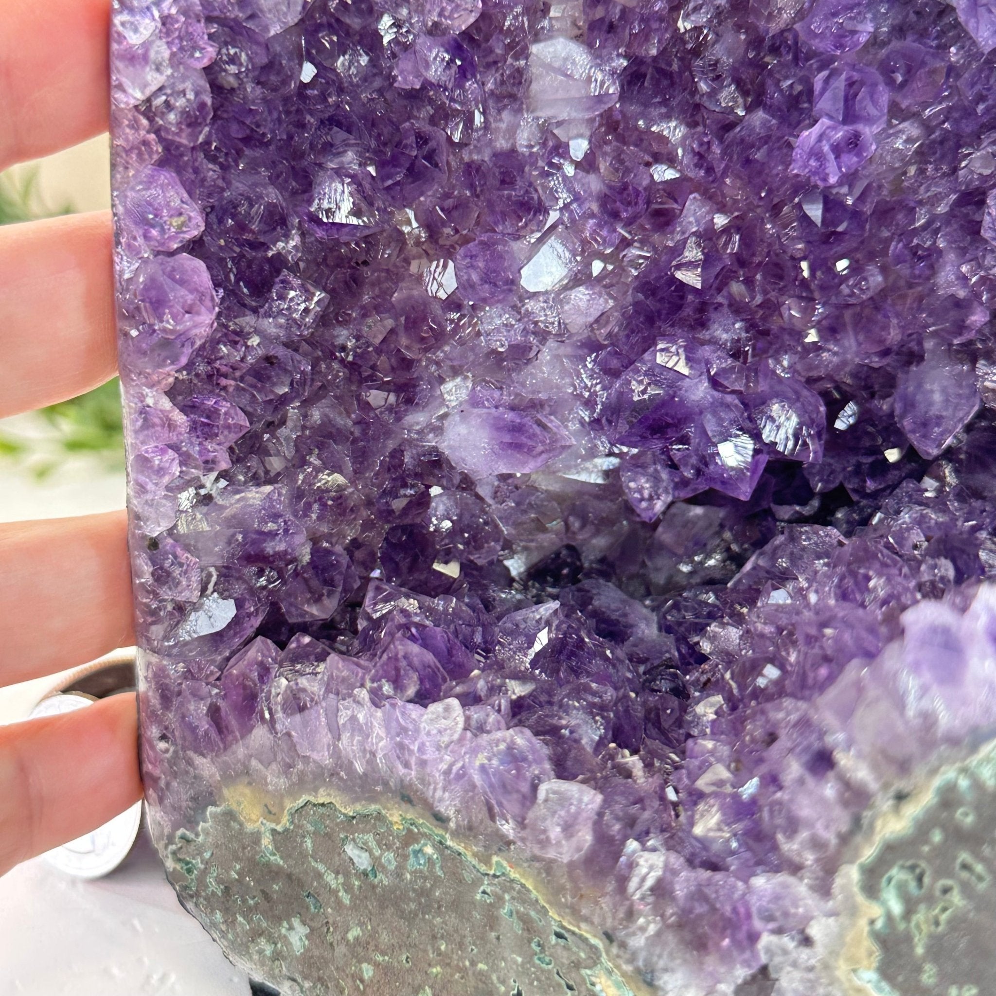 Extra Plus Quality Amethyst Cathedral, 6.4 lbs & 7.4" Tall #5601 - 1424 - Brazil GemsBrazil GemsExtra Plus Quality Amethyst Cathedral, 6.4 lbs & 7.4" Tall #5601 - 1424Cathedrals5601 - 1424