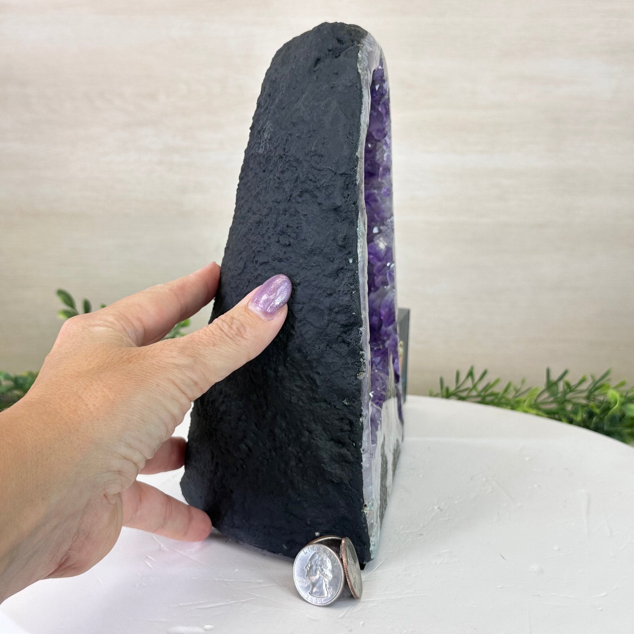 Extra Plus Quality Amethyst Cathedral, 7.3 lbs & 9.2" Tall #5601 - 1429 - Brazil GemsBrazil GemsExtra Plus Quality Amethyst Cathedral, 7.3 lbs & 9.2" Tall #5601 - 1429Cathedrals5601 - 1429