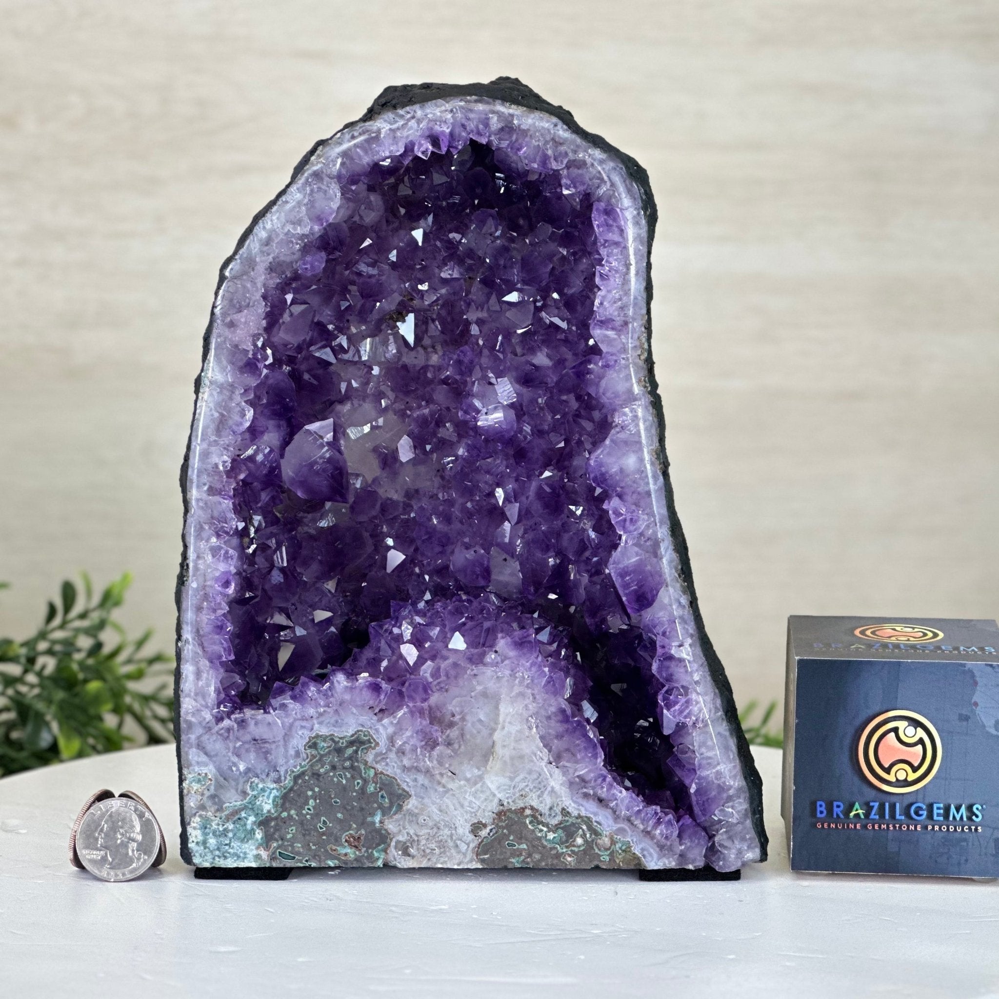 Extra Plus Quality Amethyst Cathedral, 7.3 lbs & 9.2" Tall #5601 - 1429 - Brazil GemsBrazil GemsExtra Plus Quality Amethyst Cathedral, 7.3 lbs & 9.2" Tall #5601 - 1429Cathedrals5601 - 1429