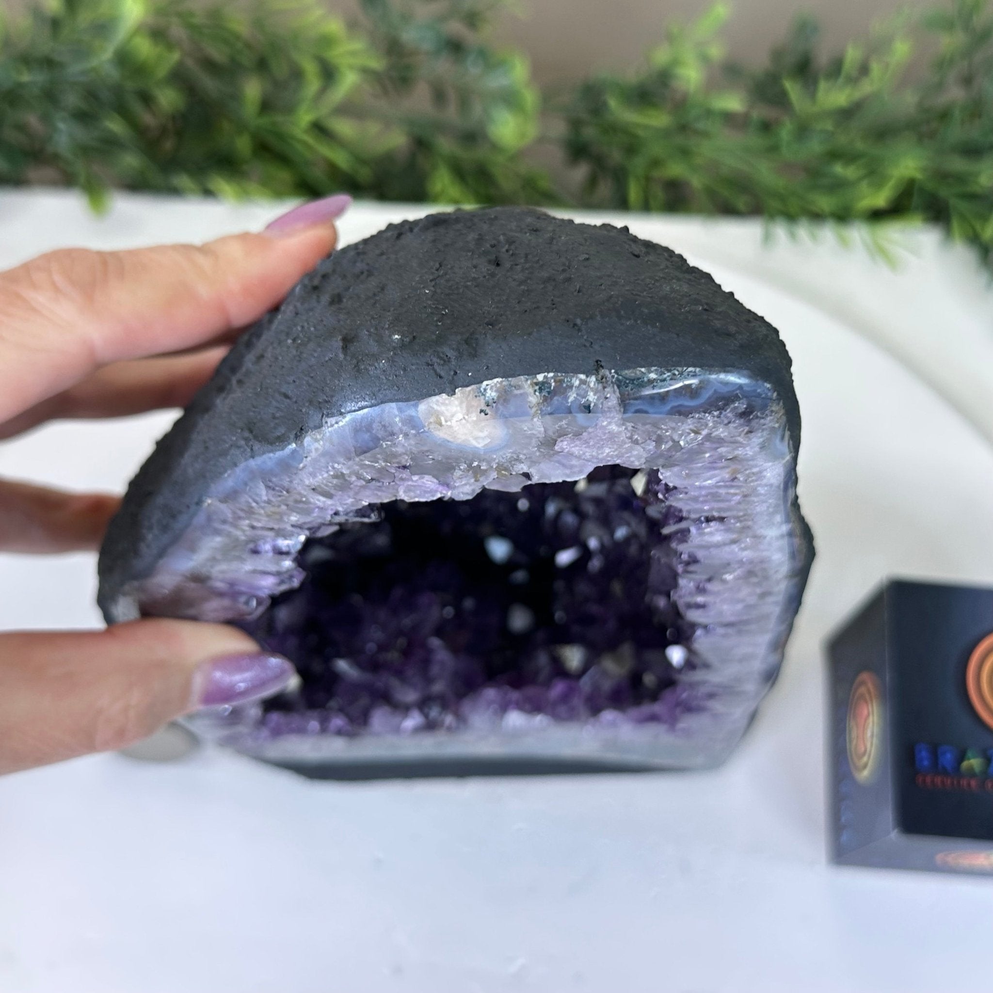 Extra Plus Quality Amethyst Cathedral, 7.8 lbs & 9.6" Tall #5601 - 1432 - Brazil GemsBrazil GemsExtra Plus Quality Amethyst Cathedral, 7.8 lbs & 9.6" Tall #5601 - 1432Cathedrals5601 - 1432