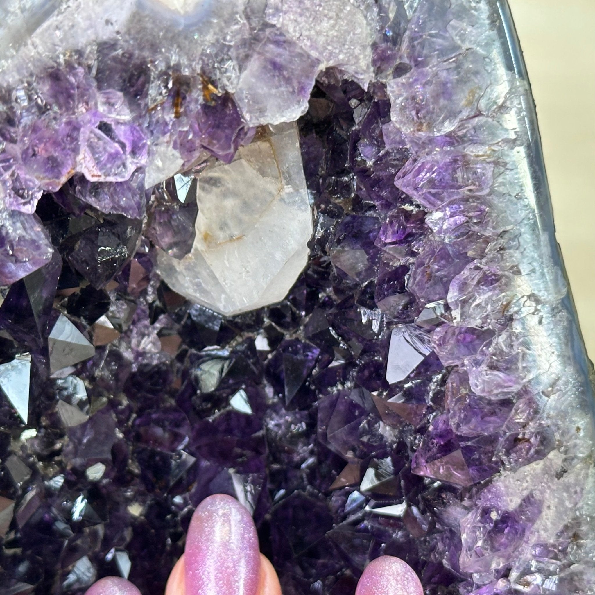 Extra Plus Quality Amethyst Cathedral, 7.8 lbs & 9.6" Tall #5601 - 1432 - Brazil GemsBrazil GemsExtra Plus Quality Amethyst Cathedral, 7.8 lbs & 9.6" Tall #5601 - 1432Cathedrals5601 - 1432