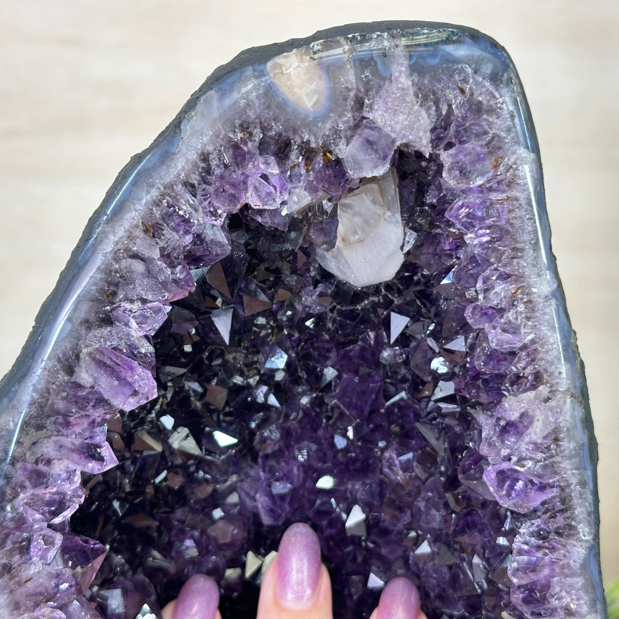 Extra Plus Quality Amethyst Cathedral, 7.8 lbs & 9.6" Tall #5601 - 1432 - Brazil GemsBrazil GemsExtra Plus Quality Amethyst Cathedral, 7.8 lbs & 9.6" Tall #5601 - 1432Cathedrals5601 - 1432