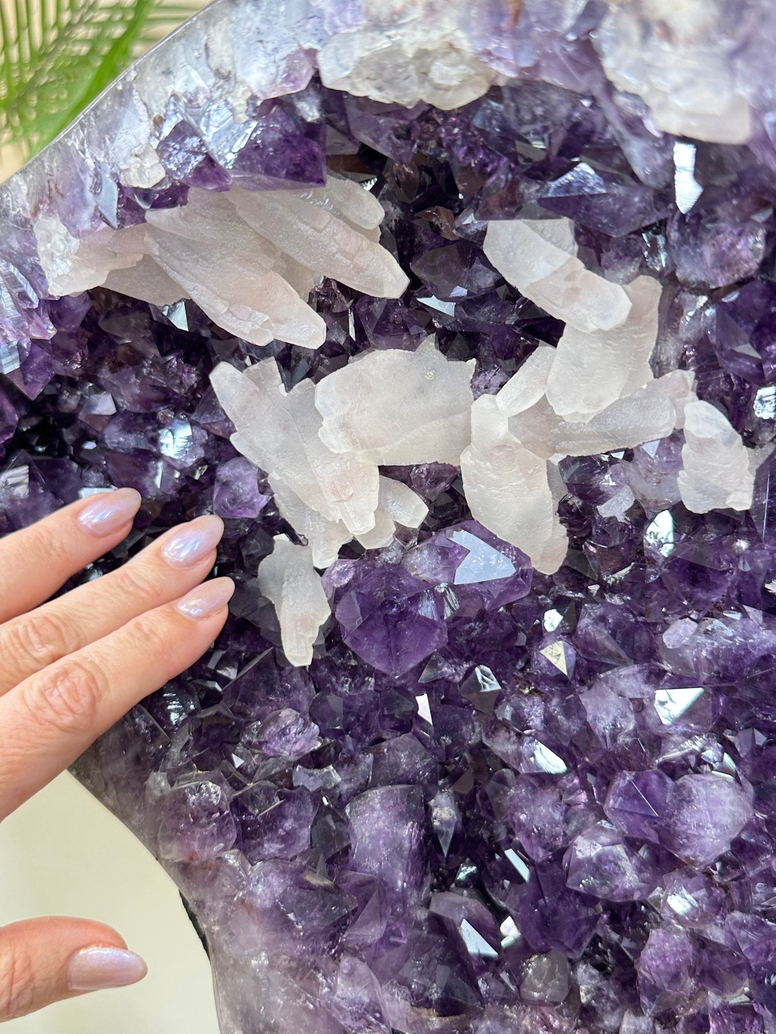 Extra Plus Quality Amethyst Clusters on Metal Stand, 152.1 lbs, 37.4" tall Model #5491 - 0035 - Brazil GemsBrazil GemsExtra Plus Quality Amethyst Clusters on Metal Stand, 152.1 lbs, 37.4" tall Model #5491 - 0035Clusters on Fixed Bases5491 - 0035