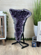 Extra Plus Quality Amethyst Clusters on Metal Stand, 161 lbs, 37" Tall #5491 - 0036 - Brazil GemsBrazil GemsExtra Plus Quality Amethyst Clusters on Metal Stand, 161 lbs, 37" Tall #5491 - 0036Clusters on Fixed Bases5491 - 0036