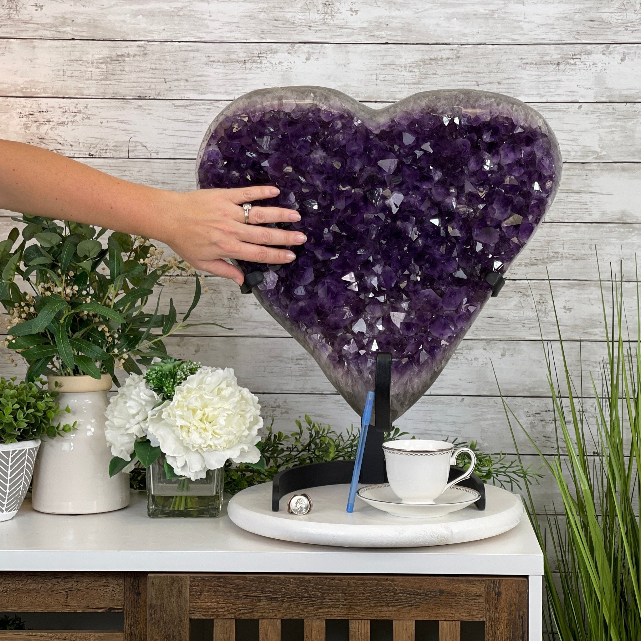 Heart-Shaped Amethyst Geode – Brazil Gems