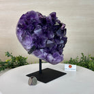 Extra Plus Quality Amethyst Heart Geode on stand, 10.4 lbs & 9.2" Tall #5463 - 0359 - Brazil GemsBrazil GemsExtra Plus Quality Amethyst Heart Geode on stand, 10.4 lbs & 9.2" Tall #5463 - 0359Hearts5463 - 0359