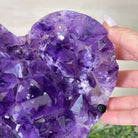 Extra Plus Quality Amethyst Heart Geode on stand, 11.3 lbs & 9.9" Tall #5463 - 0362 - Brazil GemsBrazil GemsExtra Plus Quality Amethyst Heart Geode on stand, 11.3 lbs & 9.9" Tall #5463 - 0362Hearts5463 - 0362