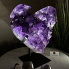 Extra Plus Quality Amethyst Heart Geode on stand, 11.3 lbs & 9.9" Tall #5463 - 0362 - Brazil GemsBrazil GemsExtra Plus Quality Amethyst Heart Geode on stand, 11.3 lbs & 9.9" Tall #5463 - 0362Hearts5463 - 0362