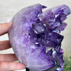 Extra Plus Quality Amethyst Heart Geode on stand, 11.3 lbs & 9.9" Tall #5463 - 0362 - Brazil GemsBrazil GemsExtra Plus Quality Amethyst Heart Geode on stand, 11.3 lbs & 9.9" Tall #5463 - 0362Hearts5463 - 0362