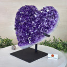 Extra Plus Quality Amethyst Heart Geode on stand, 11.8 lbs & 9.9" Tall #5463 - 0363 - Brazil GemsBrazil GemsExtra Plus Quality Amethyst Heart Geode on stand, 11.8 lbs & 9.9" Tall #5463 - 0363Hearts5463 - 0363