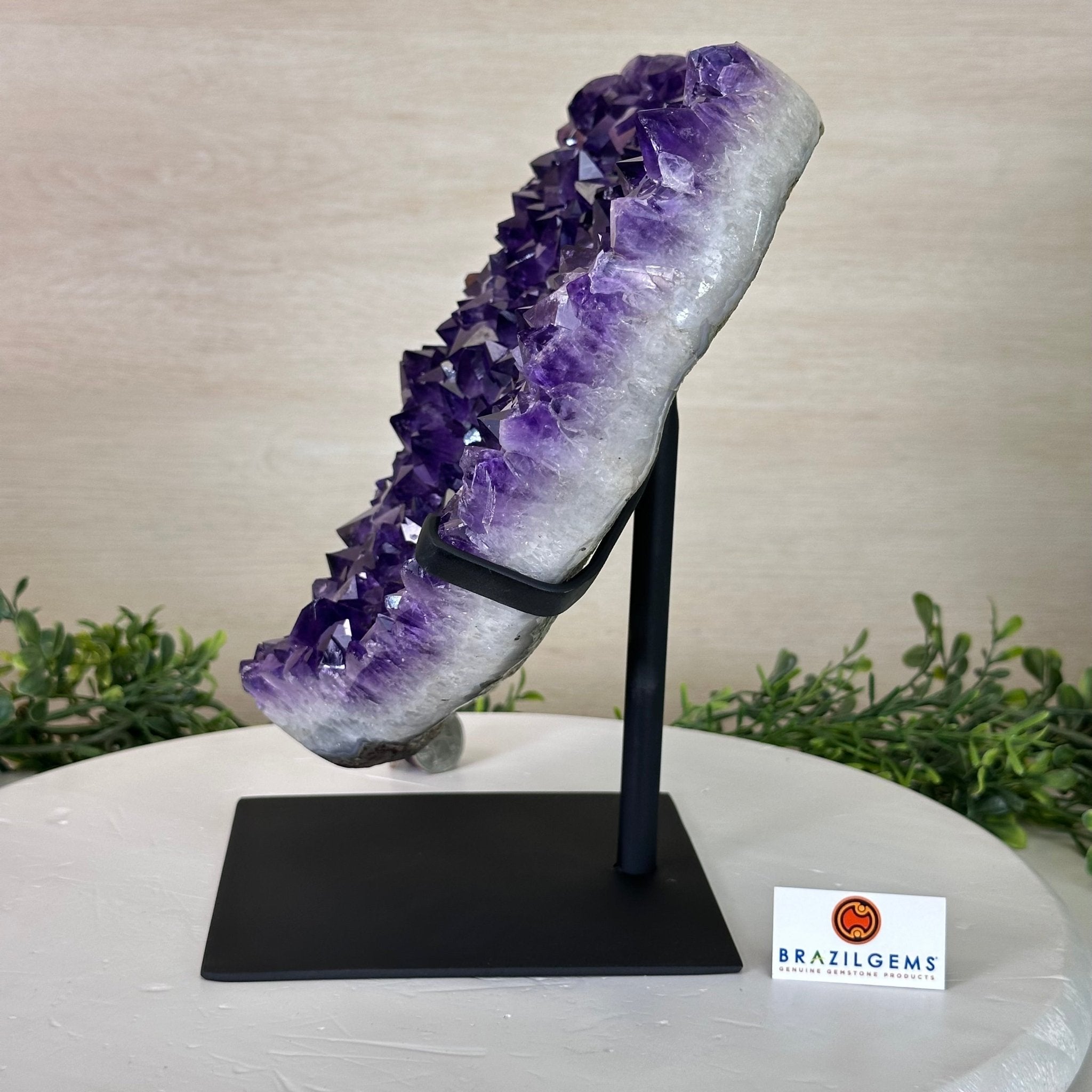 Extra Plus Quality Amethyst Heart Geode on stand, 11.8 lbs & 9.9" Tall #5463 - 0363 - Brazil GemsBrazil GemsExtra Plus Quality Amethyst Heart Geode on stand, 11.8 lbs & 9.9" Tall #5463 - 0363Hearts5463 - 0363