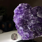 Extra Plus Quality Amethyst Heart Geode on stand, 2.7 lbs & 5.7" Tall #5463 - 0342 - Brazil GemsBrazil GemsExtra Plus Quality Amethyst Heart Geode on stand, 2.7 lbs & 5.7" Tall #5463 - 0342Hearts5463 - 0342