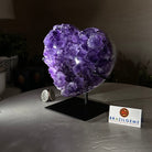 Extra Plus Quality Amethyst Heart Geode on stand, 2.7 lbs & 5.7" Tall #5463 - 0342 - Brazil GemsBrazil GemsExtra Plus Quality Amethyst Heart Geode on stand, 2.7 lbs & 5.7" Tall #5463 - 0342Hearts5463 - 0342