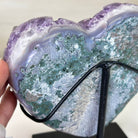 Extra Plus Quality Amethyst Heart Geode on stand, 2.7 lbs & 5.7" Tall #5463 - 0342 - Brazil GemsBrazil GemsExtra Plus Quality Amethyst Heart Geode on stand, 2.7 lbs & 5.7" Tall #5463 - 0342Hearts5463 - 0342