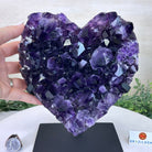 Extra Plus Quality Amethyst Heart Geode on stand, 7.7 lbs & 9" Tall #5463 - 0361 - Brazil GemsBrazil GemsExtra Plus Quality Amethyst Heart Geode on stand, 7.7 lbs & 9" Tall #5463 - 0361Hearts5463 - 0361