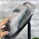 Extra Plus Quality Amethyst Heart Geode w/ metal stand, 88.6 lbs & 21" Tall #5463 - 0365 - Brazil GemsBrazil GemsExtra Plus Quality Amethyst Heart Geode w/ metal stand, 88.6 lbs & 21" Tall #5463 - 0365Hearts5463 - 0365