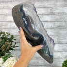 Extra Plus Quality Amethyst Heart Geode w/ metal stand, 88.6 lbs & 21" Tall #5463 - 0365 - Brazil GemsBrazil GemsExtra Plus Quality Amethyst Heart Geode w/ metal stand, 88.6 lbs & 21" Tall #5463 - 0365Hearts5463 - 0365