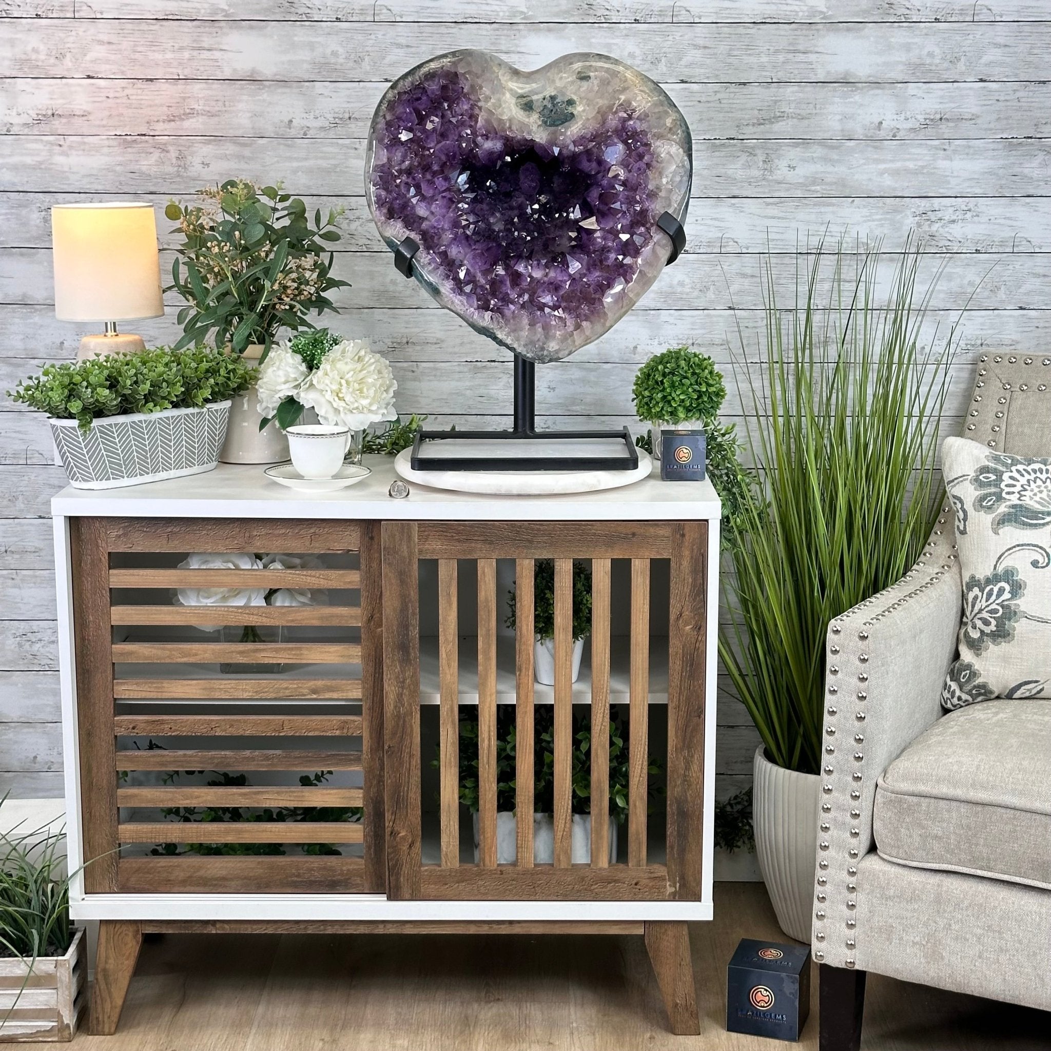 Extra Plus Quality Amethyst Heart Geode w/ metal stand, 999 lbs & 999" Tall #5463 - 0366 - Brazil GemsBrazil GemsExtra Plus Quality Amethyst Heart Geode w/ metal stand, 999 lbs & 999" Tall #5463 - 0366Hearts5463 - 0366