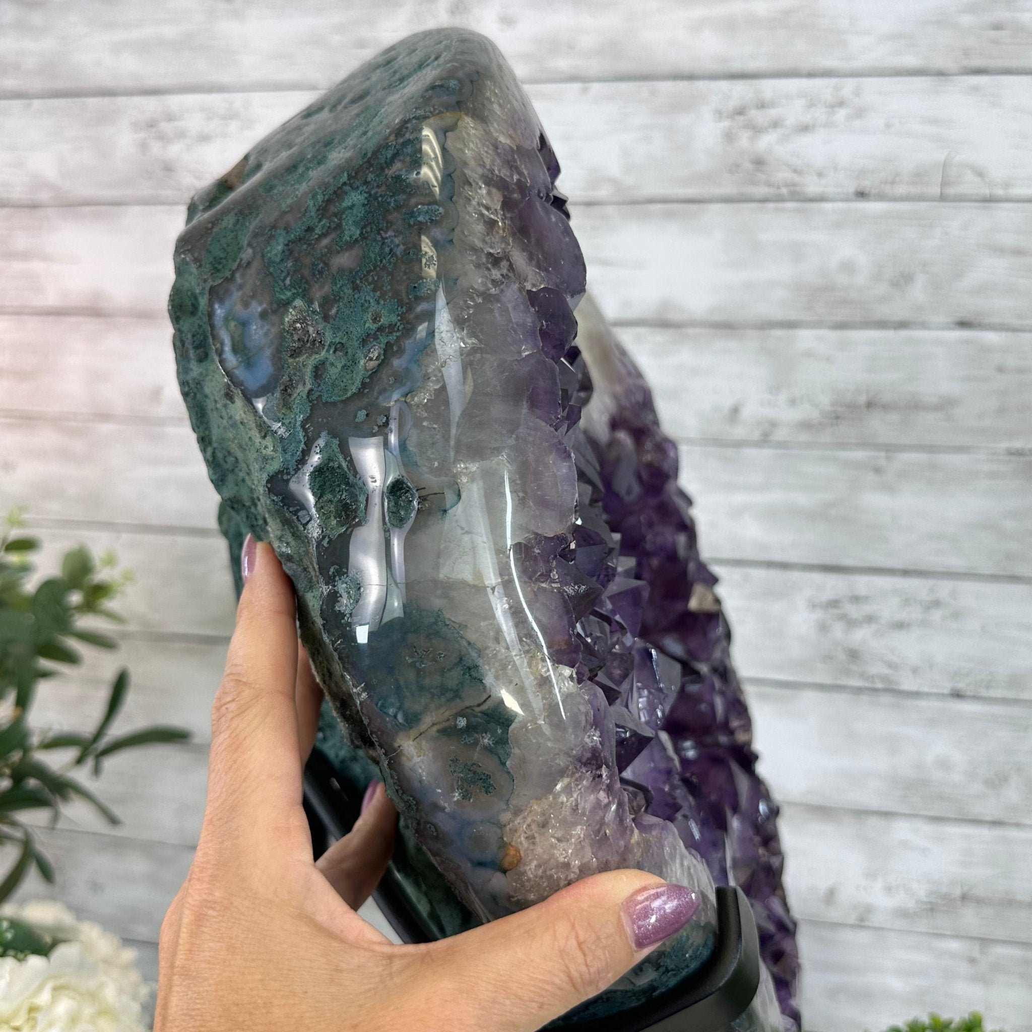 Extra Plus Quality Amethyst Heart Geode w/ metal stand, 999 lbs & 999" Tall #5463 - 0366 - Brazil GemsBrazil GemsExtra Plus Quality Amethyst Heart Geode w/ metal stand, 999 lbs & 999" Tall #5463 - 0366Hearts5463 - 0366