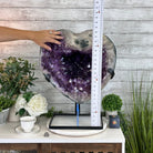 Extra Plus Quality Amethyst Heart Geode w/ metal stand, 999 lbs & 999" Tall #5463 - 0366 - Brazil GemsBrazil GemsExtra Plus Quality Amethyst Heart Geode w/ metal stand, 999 lbs & 999" Tall #5463 - 0366Hearts5463 - 0366