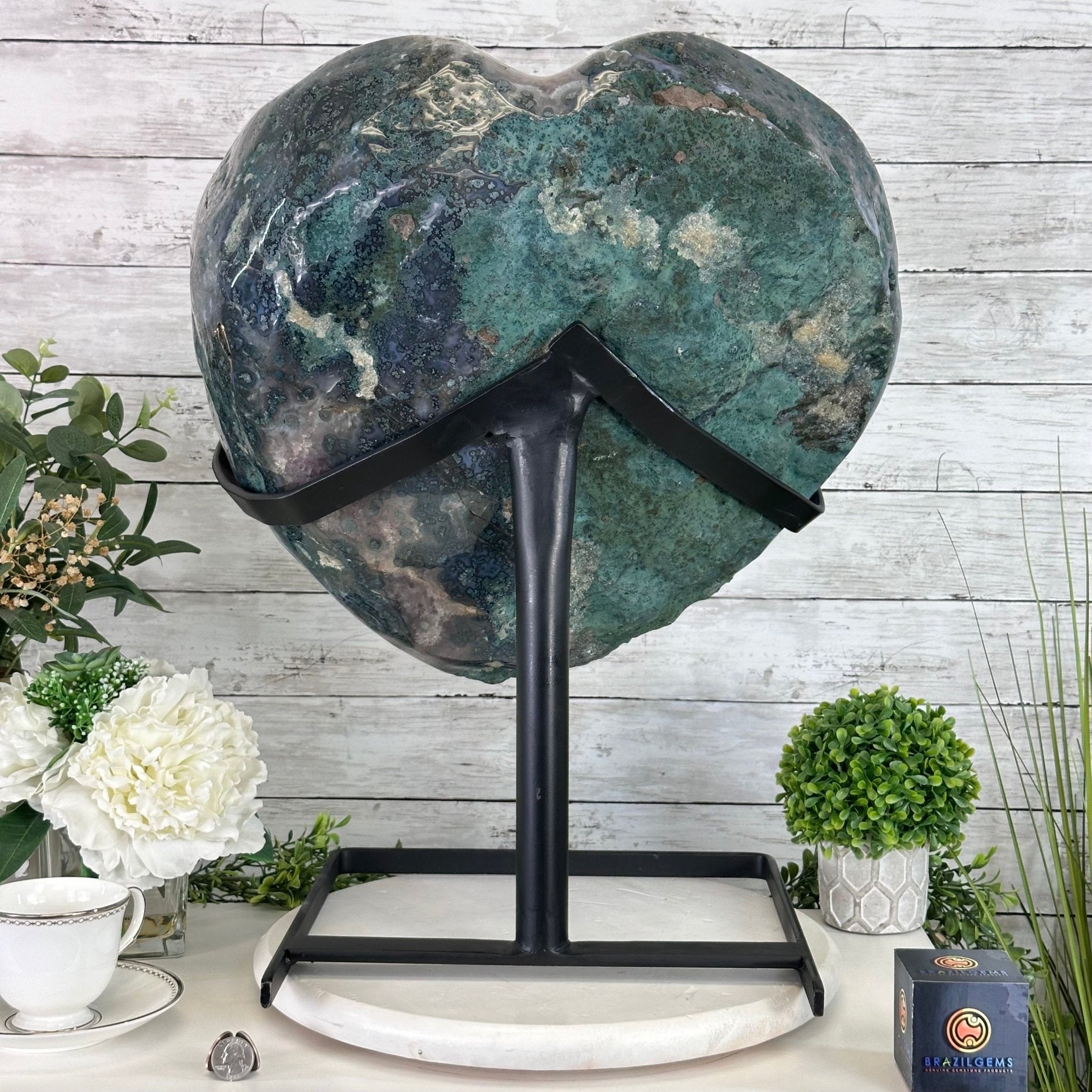 Extra Plus Quality Amethyst Heart Geode w/ metal stand, 999 lbs & 999" Tall #5463 - 0366 - Brazil GemsBrazil GemsExtra Plus Quality Amethyst Heart Geode w/ metal stand, 999 lbs & 999" Tall #5463 - 0366Hearts5463 - 0366