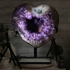 Extra Plus Quality Amethyst Heart Geode w/ metal stand, 999 lbs & 999" Tall #5463 - 0366 - Brazil GemsBrazil GemsExtra Plus Quality Amethyst Heart Geode w/ metal stand, 999 lbs & 999" Tall #5463 - 0366Hearts5463 - 0366