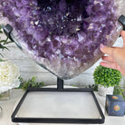 Extra Plus Quality Amethyst Heart Geode w/ metal stand, 999 lbs & 999" Tall #5463 - 0366 - Brazil GemsBrazil GemsExtra Plus Quality Amethyst Heart Geode w/ metal stand, 999 lbs & 999" Tall #5463 - 0366Hearts5463 - 0366