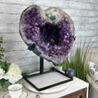 Extra Plus Quality Amethyst Heart Geode w/ metal stand, 999 lbs & 999" Tall #5463 - 0366 - Brazil GemsBrazil GemsExtra Plus Quality Amethyst Heart Geode w/ metal stand, 999 lbs & 999" Tall #5463 - 0366Hearts5463 - 0366