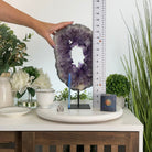 Extra Plus Quality Amethyst Portal, 10.7 lbs & 14.4" Tall #5606 - 0120 - Brazil GemsBrazil GemsExtra Plus Quality Amethyst Portal, 10.7 lbs & 14.4" Tall #5606 - 0120Portals on Fixed Bases5606 - 0120