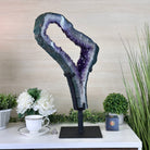 Extra Plus Quality Amethyst Portal, Metal Stand, 18.4 lbs & 22.5" Tall #5604 - 0120 - Brazil GemsBrazil GemsExtra Plus Quality Amethyst Portal, Metal Stand, 18.4 lbs & 22.5" Tall #5604 - 0120Portals on Rotating Bases5604 - 0120