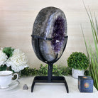 Extra Plus Quality Amethyst Portal, Metal Stand, 25.2 lbs & 17" Tall #5604 - 0113 - Brazil GemsBrazil GemsExtra Plus Quality Amethyst Portal, Metal Stand, 25.2 lbs & 17" Tall #5604 - 0113Portals on Rotating Bases5604 - 0113